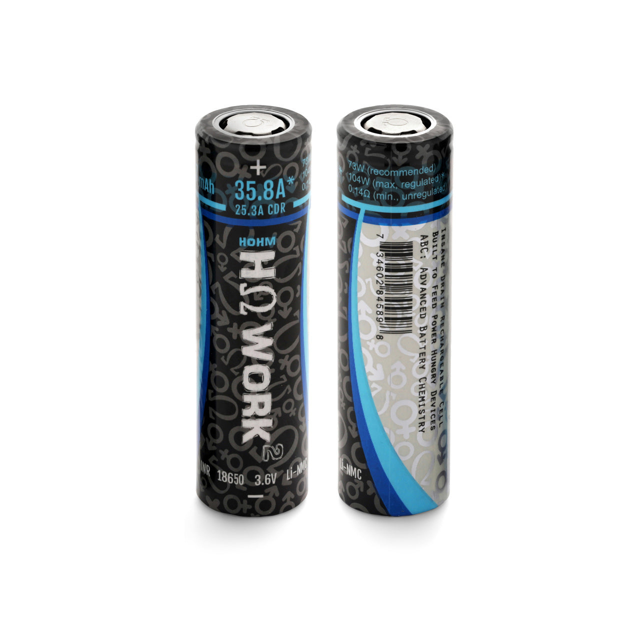 HOHM WORK 2531 mAh | 21.5ACC | 40.6A Pulse & Peak Battery - LifestylE Cig Eliquids