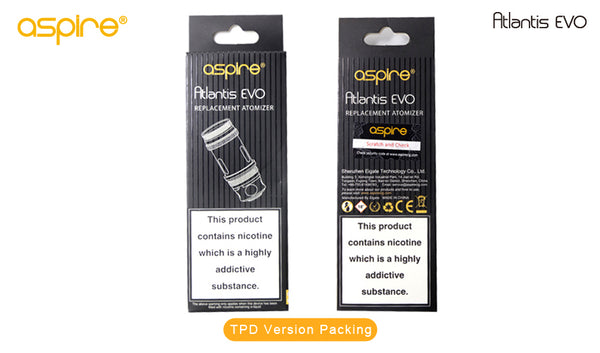 Aspire Atlantis EVO Coils - 5 Pack - LifestylE Cig Eliquids