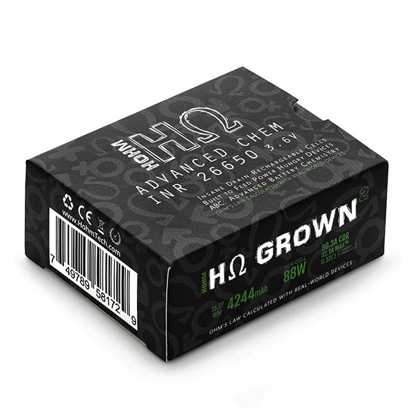HOHM GROWN 4307 MAH 26650 BATTERY BY HOHM TECH