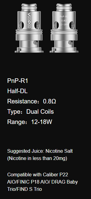 VOOPOO PnP REPLACEMENT COILS - 5 PACK