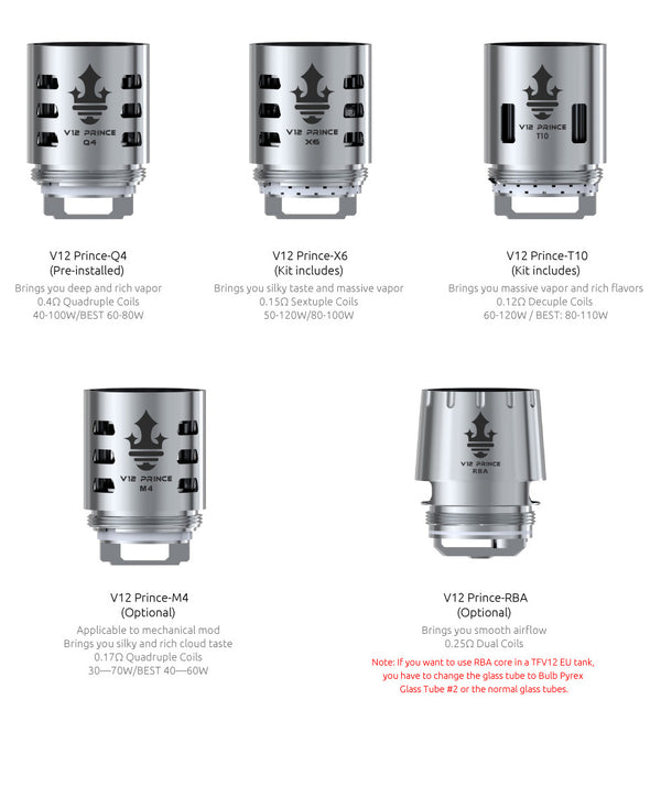 SMOK TFV12 PRINCE REPLACEMENT COILS (3 PACK)