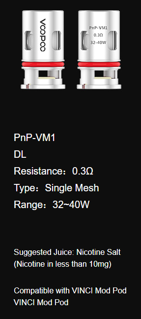 VOOPOO PnP REPLACEMENT COILS - 5 PACK