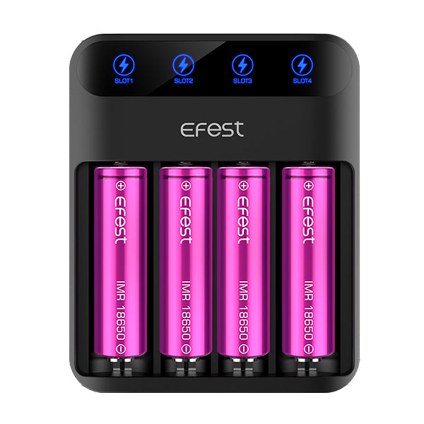 EFEST - LUSH Q4 INTELLIGENT LED CHARGER - LifestylE Cig Eliquids