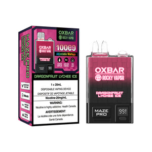 DRAGONFRUIT LYCHEE ICE 10K PUFF DISPOSABLE BY OXBAR MAZE PRO