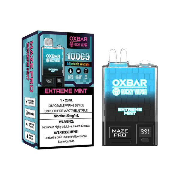 EXTREME MINT 10K PUFF DISPOSABLE BY OXBAR MAZE PRO