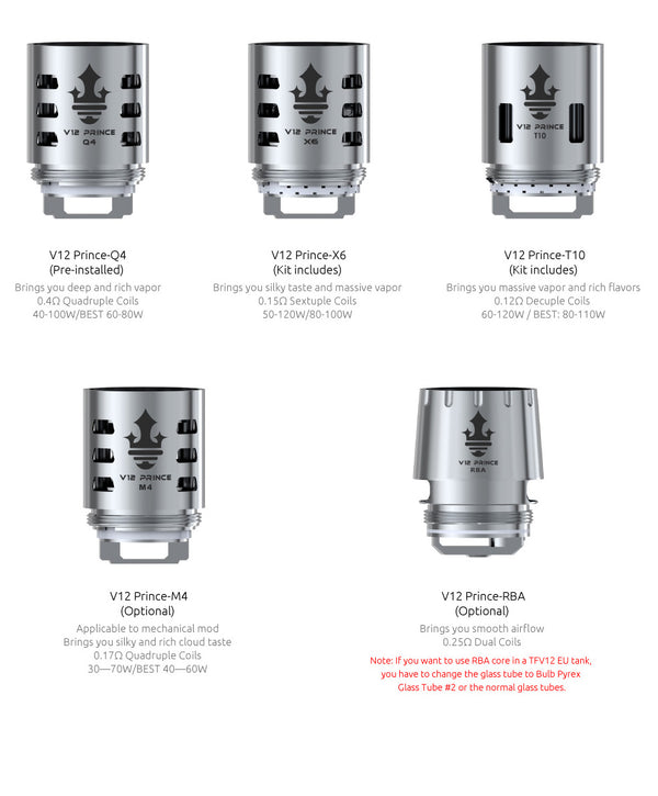 SMOK TFV12 PRINCE REPLACEMENT COILS (3 PACK)